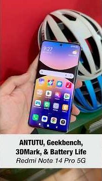 Redmi Note 14 Pro 5G ANTUTU, Geekbench, 3DMark, PCMark Battery life! #redminote14pro #redminotepro5g