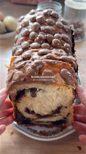 Nutella brioche loaf
