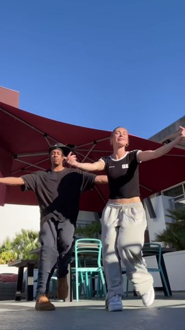 Dance performance with unique folding style movements