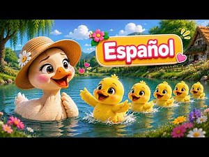 🦆🎵 Five Little Ducks Went Swimming | Nursery Rhymes in Spanish | BoBiBo
