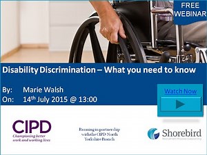 Disability Discrimination – What you need to know