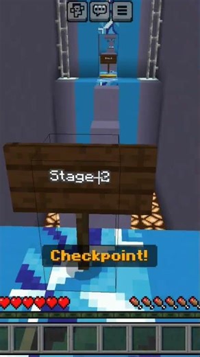 Parkour in minecraft pocket edition . #parkour #minecraft #minecraft #minecraftchallenge