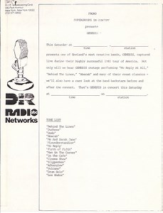 Genesis - Super Groups In Concert: Genesis Live At The Nassau Coliseum 29 November 1981