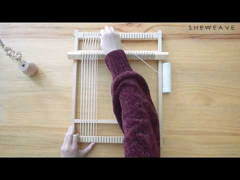 The installation and usage of small weaving loom