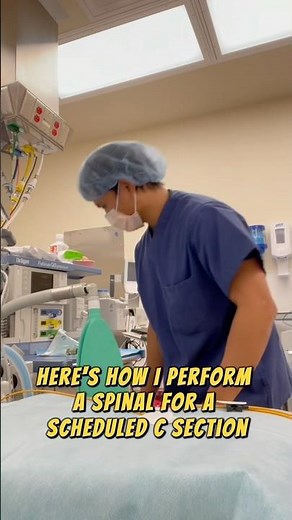 How I perform a spinal for a scheduled c-section