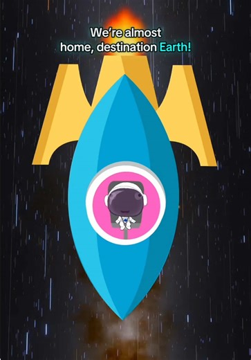 On my way back to earth! 💙 After traveling through outer space and learning so much along the way, I’m reminded that coming home matters. Big adventures can change us, but peace, kindness, and curiosity always come with us. What should I do first now that I’m home? #BigHeadBob #NASA #stem #mentalhealth #space