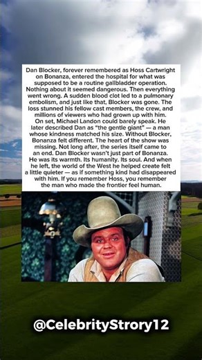The Tragedy That Ended Bonanza Forever. Dan Blocker. #shorts #celebrity #hollywood