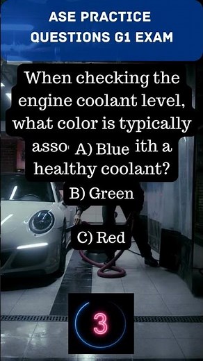 ASE G1 MLR Question 30 #automobile #mechanic #cars