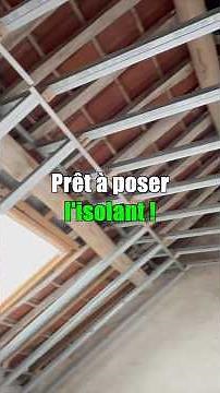Isolation : comment poser une ossature en métal. #isolation #renovation #construction #diy #brico