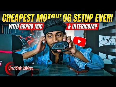 Cheapest MOTOVLOG Setup EVER with Gopro Mic Adapter and Intercom? || #theindrider #motovlog