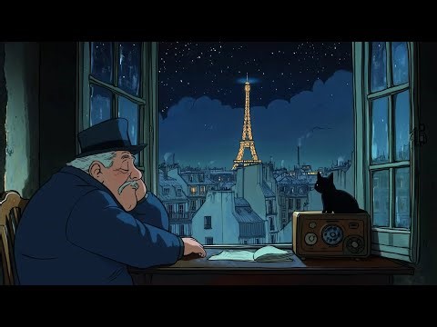 Vintage Jazz in Paris – Cozy 1950s Ambience for Peaceful Nights