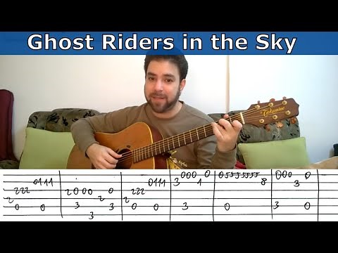 Fingerstyle Tutorial: Ghost Riders in the Sky - Guitar Lesson w/ TAB