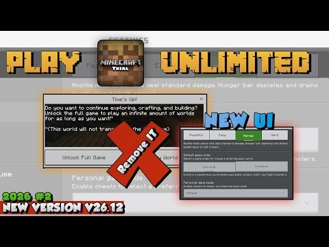 How To Play Minecraft Trial Unlimited Time New Method