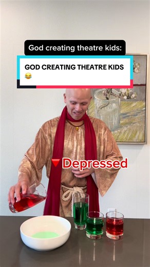God adding buffs ⬆️ and debuffs 🔻 for theatre kids 😂 #comedy #funny #relatable #theatre #theatrekid