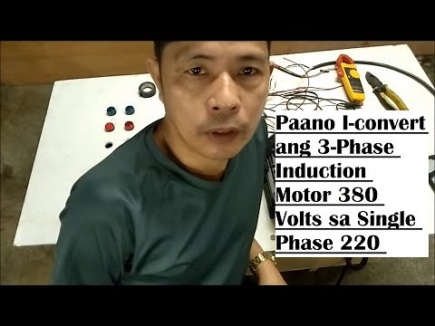 Three Phase Induction Motor 380 Volts Convert to Single Phase 220 Volts