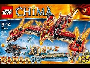 LEGO 70146 Flying Phoenix Fire Temple LEGENDS OF CHIMA Full Toy Review