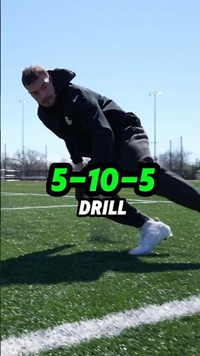 How to run the 5-10-5 Pro Agility Drill🏈 #footballcamp
