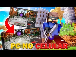 Como jogar minecraft de celular no PC! 🔥