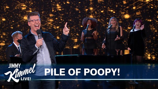 89K views · 1.4K reactions |  Giant pile of poopy  Sean Hayes | Jimmy Kimmel Live | Facebook