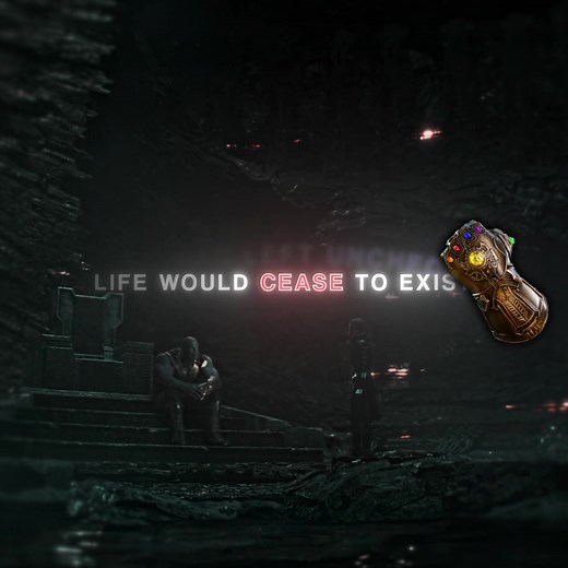 Caption. Sdt @bumblebee for no reason , huge ib @𝙖𝙡𝙚𝙭 #marvel #thanos #purpleguy #villain #infinitywar #edit #viral #global #blowthisup #fyp #foryoupage