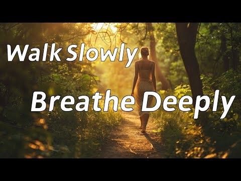 Walking Meditation Guide for Beginners / Calmness with Breathing Practice for Mindfulness