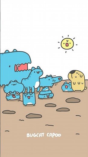 The birth of strange capoo #カプー #capoo #咖波 #bugcat