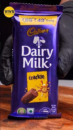 Dairy Milk Crackle Chocolate Milkshake #asmr #shorts #vivscooking