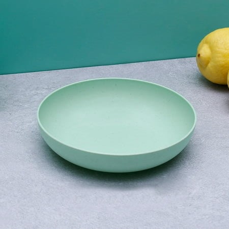Dinner Plate Serving Plate Dinner Plate Tableware Wheat Straw PP Dinnerware For Dish Fruits Serving Sauce DippingDeep Round Cyan - Walmart.ca