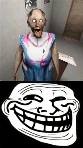 Ince Scream Granny Angelina Room Escape TrolFace edit 😱🫵 #granny#gaming#trollface#edit#shorts