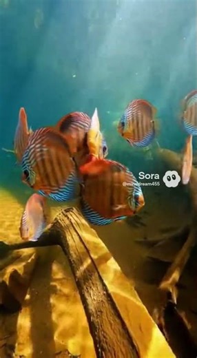 Living Jewel of the Amazon: The Secrets of the Discus Fish in Pristine Rivers#aquarium #aquariumfish