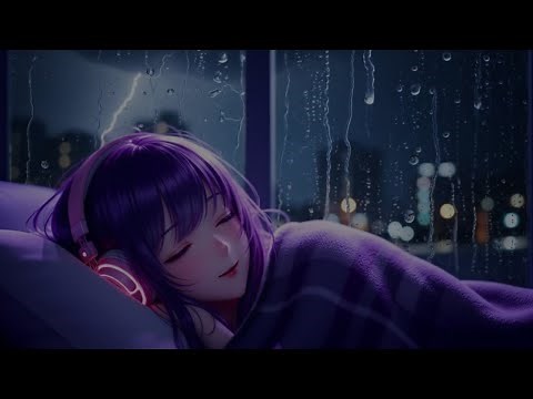 Sleep to Gentle Rain Sounds | Anime Girl Sleeping ASMR for Deep Relaxation