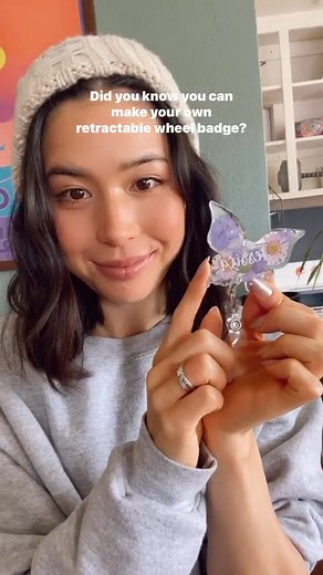 35K views · 10K reactions | ✨ DIY Retractable Reel Badge ✨ OMG I...