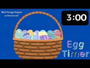 3 Minute Easter Timer | Vanishing Egg Progress Visual Timer | Surprise Ending | Class Management
