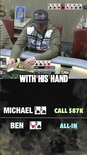 Final Table Poker Hand Analysis Two Pair Trap Fails vs Open Ended Straight Draw