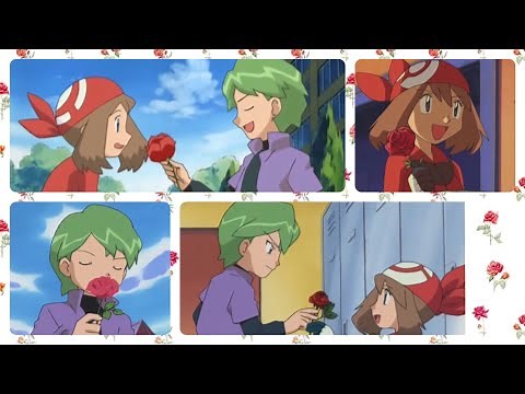 Every time Drew gives May a rose 🌹 #pokemon #anime #pokemonanime #contestshipping #rose