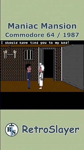 Maniac Mansion Gameplay Commodore 64