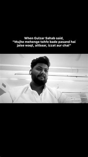 Gulzar Sahab on Life’s Most Valuable Gifts ☕ #shorts