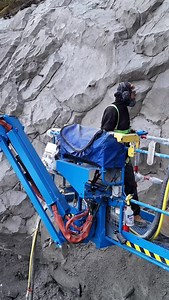 2.5K views · 494 reactions | Flying around jobs at the moment!! Manlifts are a great tool for getting around efficiently for our line of work. What do you guys prefer? Manlifts or scaffolding???? #artrock #oceanrockart #rockart #instagood #shotcrete #oceanrockartus #artificialrock #shotcreteart #oceanrockartus #stabilization #manlifts | Ocean Rock Art | Facebook