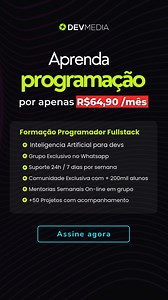 31 reactions |  Quer viver de programação, mas não sabe por onde...