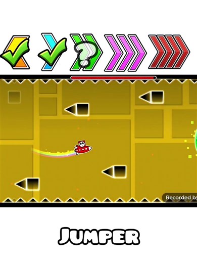Which Speed can beat this Jumper Part? #geometrydash #gd #gaming #shorts
