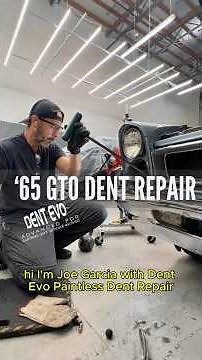 Classic Car Paintless Dent Repair | 1965 Pontiac GTO Fender Dent #vintagepontiac #classiccarpdr