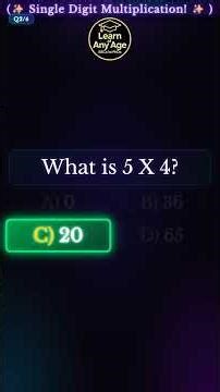 S1 ✨ Master Single Digit Multiplication Fast! ✨
