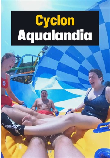 🌪️ Cyclon en Aqualandia 💦 #Aqualandia #ParqueAcuatico #Benidorm