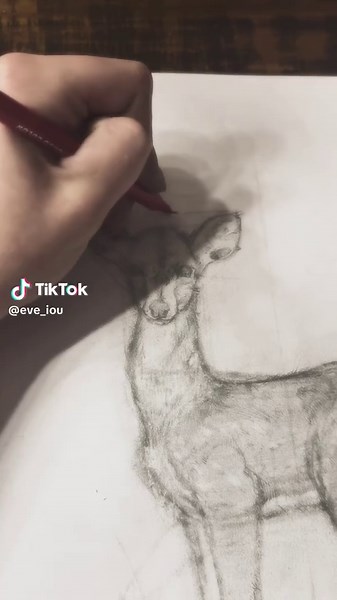 Exploring Purity Through Art: Watercolor Deer Drawing