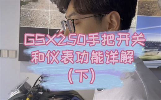 铃木GSX250手把开关和仪表功能详解（下）