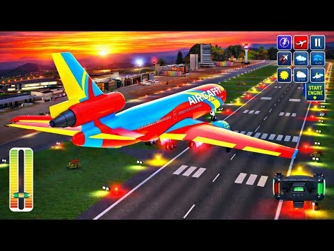 Real Airplane Simulator Game Android Gameplay | Aircraft Landing Mission