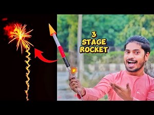 मैंने बनाया 3 Stage Rocket 🚀 | How To Make Rocket At Home