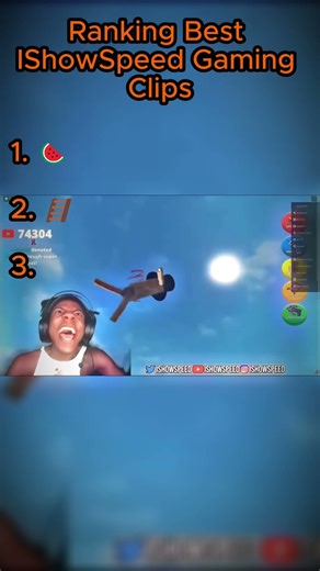 Ranking Best IShowSpeed Gaming moments ☠️...#ishowspeed