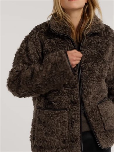 CONNOLLY on Instagram: "The Teddy Fleece is crafted using mohair from Steiff, the iconic teddy bear makers since 1902. The rich, warm grey-brown mohair fur has been carefully brushed, both inside and out, creating the characteristic fluffiness of this genuine teddy coat.⁠ ⁠ @claudia_ferrier wearing the new Teddy Fleece⁠ ⁠ ⁠ Filmed by @max.one.films"