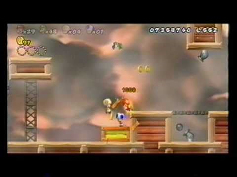 New Super Mario Bros Wii Multiplayer: World 8-Airship